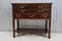 Henredon Aston Court Mahogany Chippendale Server With Gallery