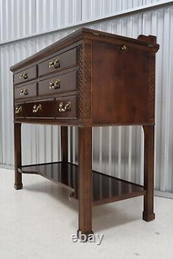 Henredon Aston Court Mahogany Chippendale Server With Gallery