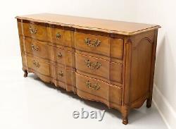 JOHN WIDDICOMB Cherry French Country Serpentine Triple Dresser