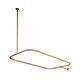 Kingston Brass Cc3152 Shower Ring With Ceiling Support Polished Brass