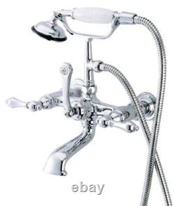 Kingston Brass CC552T Vintage Wall Mounted Clawfoot Tub Filler Chrome