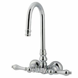 Kingston Brass CC72T1 Vintage 3-3/8-Inch Wall Mount Tub Faucet, Polished Chrome