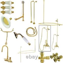 Kingston Brass CCK214. PL Vintage Shower System Brass