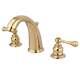 Kingston Brass Gkb982bl Widespread Bathroom Faucet Polished Brass
