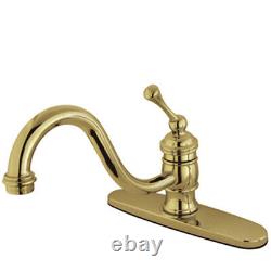 Kingston Brass KB357. BLLS Vintage Centerset Kitchen Faucet Brass