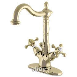 Kingston Brass KS143. BX Vintage 1.2 GPM 1 Hole Bathroom Faucet Brass