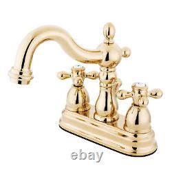 Kingston Brass KS160. AX Heritage 1.2 GPM Centerset Bathroom Brass