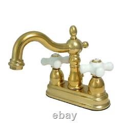 Kingston Brass KS160. PX Heritage Centerset Bathroom Faucet Brass