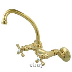 Kingston Brass KS214ORB Kingston Two Handle Wall Mount Kitchen Faucet
