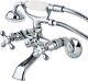 Kingston Brass Ks265c Clawfoot Tub Wall Mount Faucet, Pol 6-inch Adjustable Ce