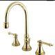 Kingston Brass Ks2982tl 8 In. Widespread Bathroom Faucet, Polished Brass