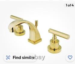 Kingston Brass KS4942CML Manhattan 1.2 GPM Widespread Bathroom Vintage Brass