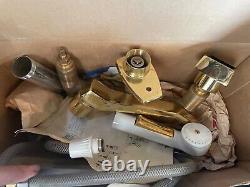 Kohler K-6956/6962 Man's Lav/Lady Vanity Alterna Faucet/Sprayer Polished Brass