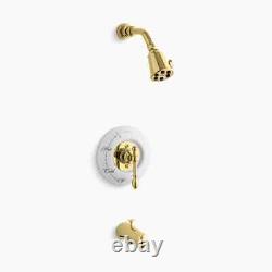 Kohler K-ts6808-4d-pb IV Georges Bath & Shower Trim Single Faucet Polished Brass