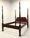 Link-taylor Solid Heirloom Mahogany Chippendale Queen Size Rice Four Poster Bed
