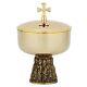 Last Supper Ciborium With Cover High Polished Brass With Antique Bass