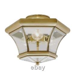 Livex Lighting Monterey 3-light Polished Brass Antique