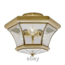 Livex Lighting Monterey 3-light Polished Brass Antique