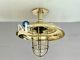 Marine Nautical Replica Brass Polished Antique Bulkhead Ceilinglight With Shade