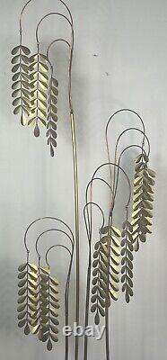 MidCentury Curtis Jere (C. Jere) Signed Polished Brass Willow Tree Sculpture Art