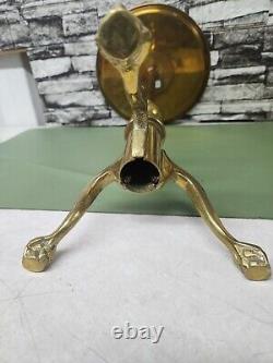 Mid-Century Brass Tripod Ball and Claw Martini Table