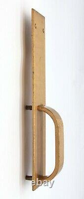 Modern 14.5 in. Polished Brass Commercial Door Pull