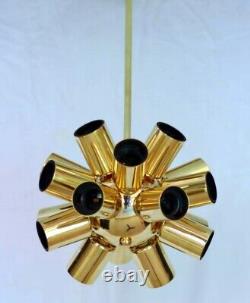 Modern Antique Brass Flush mount Eighteen Lights Brass Chandelier