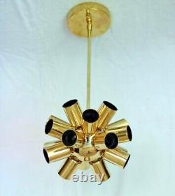 Modern Antique Brass Flush mount Eighteen Lights Brass Chandelier