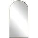 Modern Full-length Arch Mirror In Antique Brass Finish With Thin Polished Steel