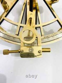 Nautical 8 Brass Hand-Made Sextant In Polished Brass Maritime Vintage Antique