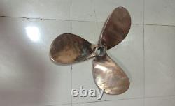 Nautical Old Vintage Ship Salvage Maritime Brass Polished Antique Fan propeller