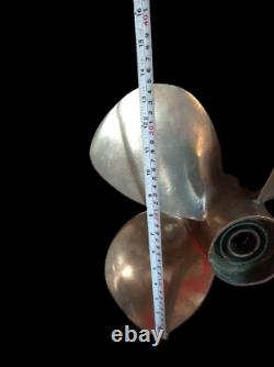 Nautical Old Vintage Ship Salvage Maritime Brass Polished Antique Fan propeller