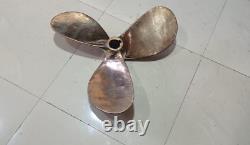 Nautical Old Vintage Ship Salvage Maritime Brass Polished Antique Fan propeller