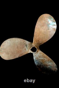 Nautical Old Vintage Ship Salvage Maritime Brass Polished Antique Fan propeller