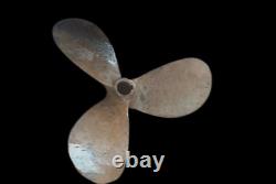 Nautical Old Vintage Ship Salvage Maritime Brass Polished Antique Fan propeller