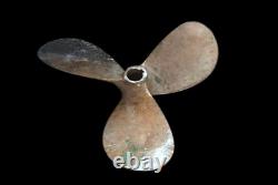 Nautical Old Vintage Ship Salvage Maritime Brass Polished Antique Fan propeller