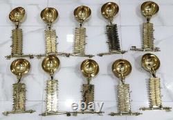 Naval Maritime Nautical New Antique Stretchable Polished Brass Wall Lamp Lot 2