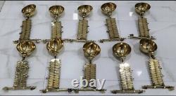 Naval Maritime Nautical New Antique Stretchable Polished Brass Wall Lamp Lot 2