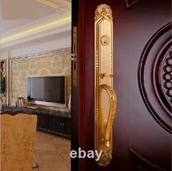 New Gove European style Villa Luxurious Exterior Entry Door Handle Lock set