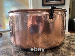 Old COPPER & Brass CANDY CAULDRON Antique Scarce RARE Beautiful POLISHED