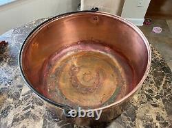 Old COPPER & Brass CANDY CAULDRON Antique Scarce RARE Beautiful POLISHED
