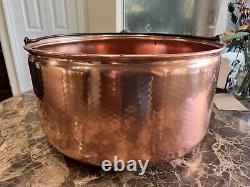 Old COPPER & Brass CANDY CAULDRON Antique Scarce RARE Beautiful POLISHED