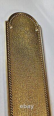 P. E. Guerin Beaded Polished Brass Plate