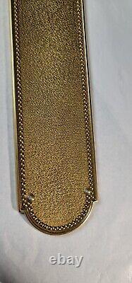 P. E. Guerin Beaded Polished Brass Plate