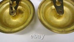 Pair COLONIAL WILLIAMSBURG BALDWIN Brass Palace Warming Room Candle Sconces