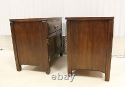 Pair Davis Cabinet Asian Ming Style Nightstands Cabinets