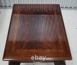 Pair Thomasville Flame Mahogany Ball & Claw End Tables