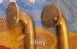 Pair Vintage solid brass towel or grab bars 26 length each