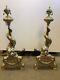 Pair Of Brass Sea Creature/dolphin Andirons 28 1/4 H 11 W