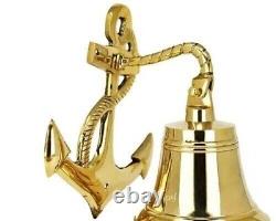Picture 6 of 6 Vintage Brass Ship Bell Solid Antique Polished Premium Nautical